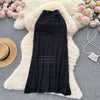 Women's Crochet Knit Semi-Sheer Midi Skirt