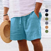 Men's summer cotton shorts (with drawstring elastic)
