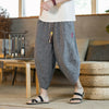 Casual Loose Men's Yukata Linen Wide Leg Trousers