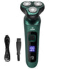 Green Smart Electric Shaver with LCD Digital Display