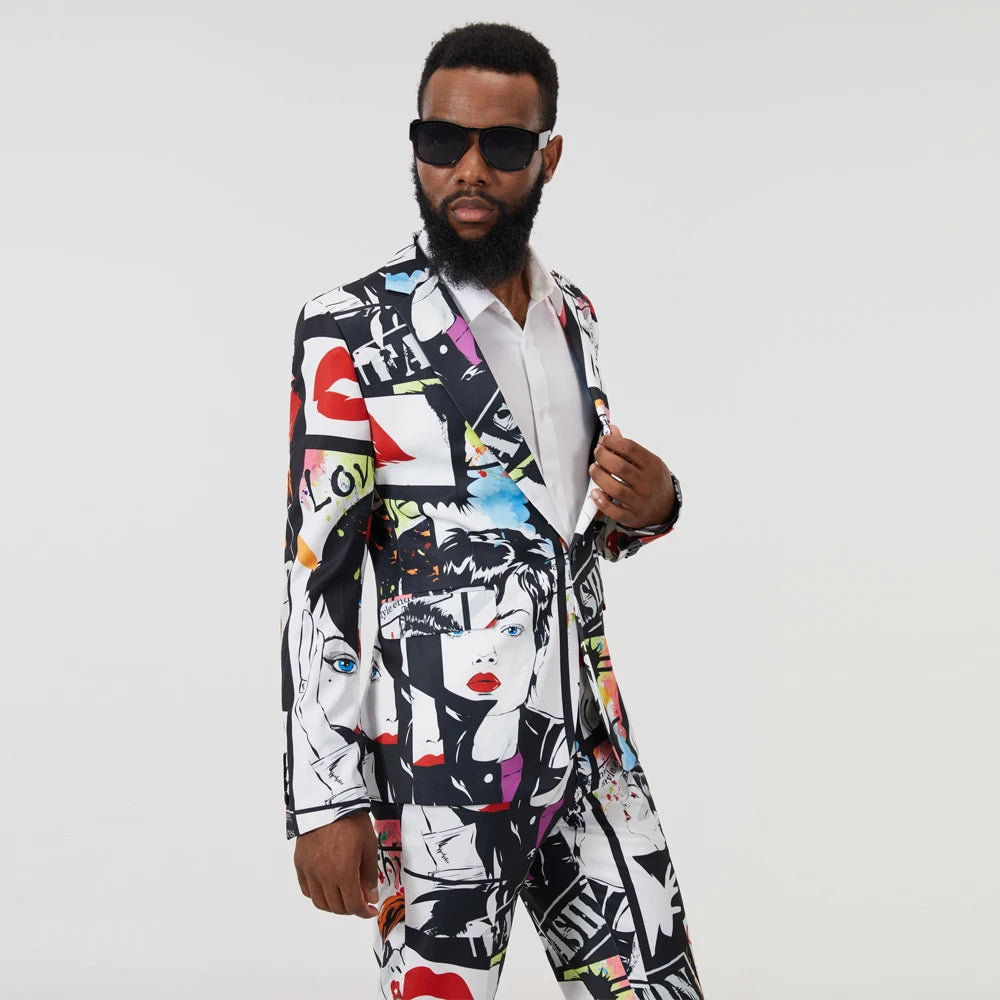 Men's Limited Edition Graffiti Suit