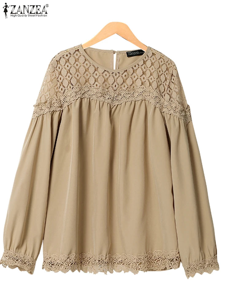Elegant Long Sleeve Work Blouse