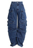 Y2K Multi-Pocket Loose Wide-Leg Jeans