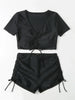 Sexy Drawstring Bikini Set -Swimwear