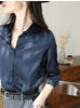 Satin Women's Shirt Blouses for Women Fashion 2024 Korean Style Womens Tops Luxury White Shirt Women OL Loose New Women Clothing