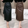 Winter Women’s High Waist Midi Skirt