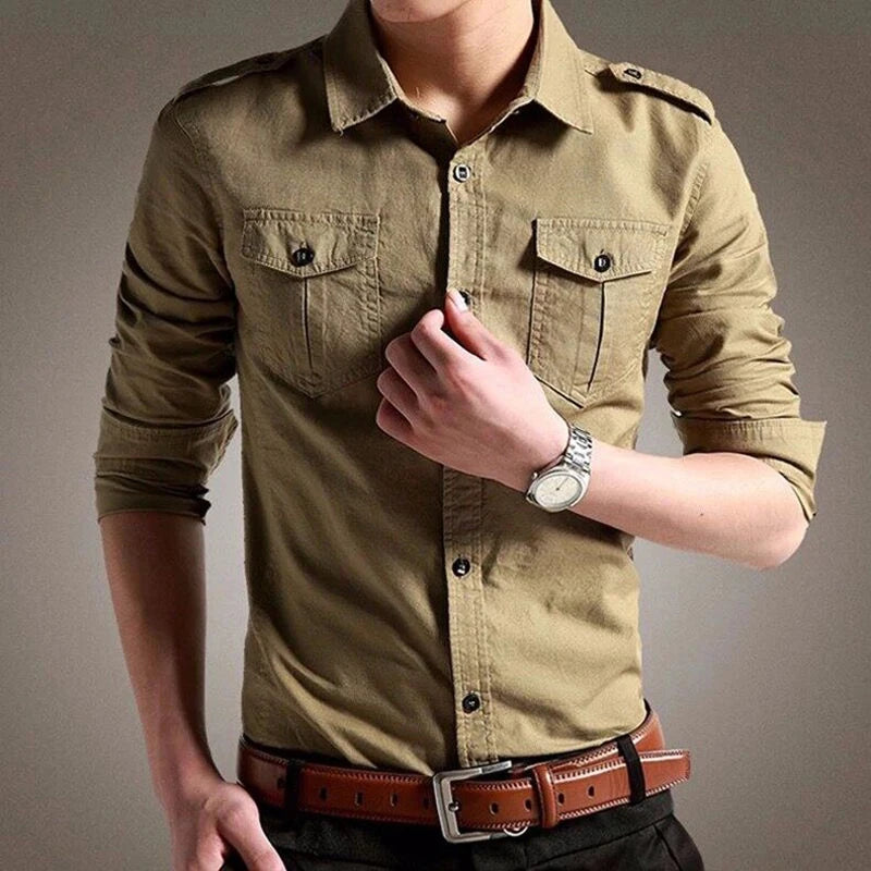 Men's  Collar Button Down Shirt
