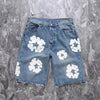 Kapok Denim Embroidered Jeans Shorts