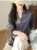 Satin Women's Shirt Blouses for Women Fashion 2024 Korean Style Womens Tops Luxury White Shirt Women OL Loose New Women Clothing