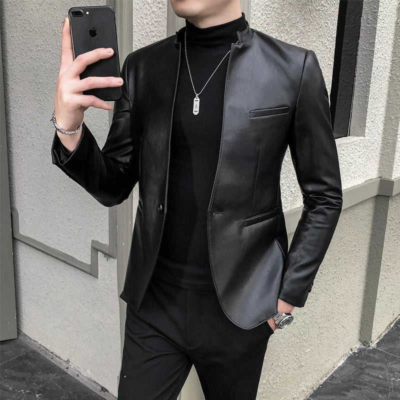Casual Leather Blazers