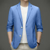 Two-button Men Elegant Lapel Business Blazer