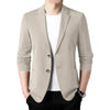 Two-button Men Elegant Lapel Business Blazer