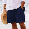 Men's summer cotton shorts (with drawstring elastic)