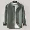 Men's pure cotton long-sleeved shirt