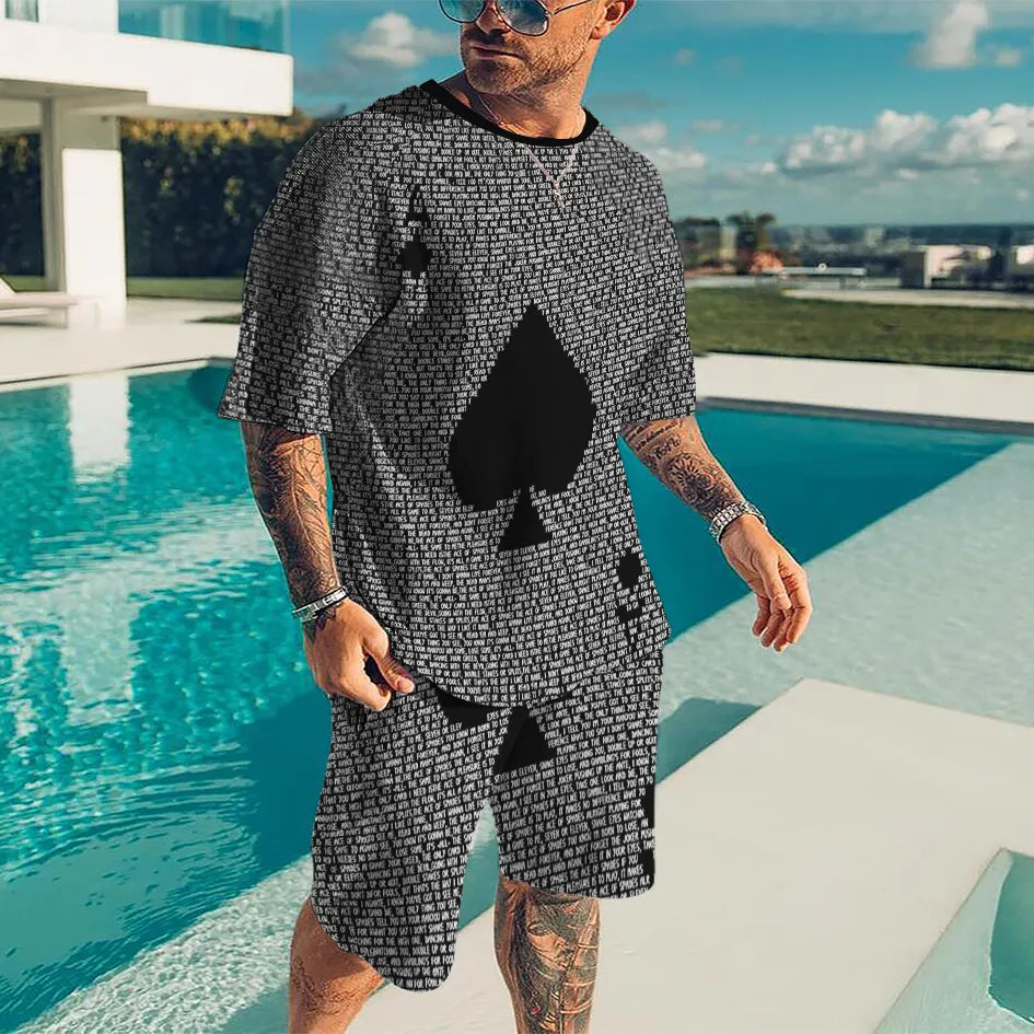 Deal Yourself In- Y2K Poker Pattern Tracksuit