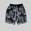 Harajuku Men Shorts Bandana Pattern