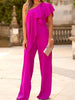 Women Casual Straight Fashion Jumpsuits Summer Holiday One Off Shoulder Loungewear Ladies Playsuits Streetwear