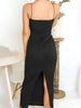 Ruched Sleeveless Long Dress