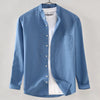 Men's pure cotton long-sleeved shirt