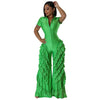 Multi-Ruffles Short Sleeve Jumpsuit