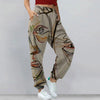 Graffiti Face Art Print Harem Pants
