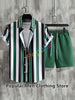 Summer New Men's Striped Set