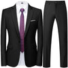 Men's Modern Slim Fit Two-Piece Suit