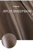 Sheepskin Leather Wide-Leg Pants