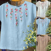 ZANZEA Women Summer Embroidery Floral Blouse Short Sleeve Shirt Elegant O Neck Work Blusas Causal Holiday Tops Tunic Mujer Femme