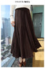Women's 100% Mink Cashmere High-Waisted Pleated Skirt