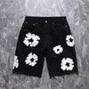 Kapok Denim Embroidered Jeans Shorts