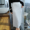 Women's 100% Mink Cashmere Knitted Skirt