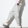 Summer Disc Buckle Striped Harem Pants