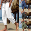 Men;s Elegant Fashion Buckle Cuff Linen Pants