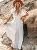 Butterfly Sleeve Beach Dress