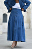Denim Blue Designer Women Dress Suits 2 Pieces 
Modern Blazer & Skirt A Line Customized Wedding Guest Dress Evening Outfit