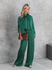 Jumpsuits for women 2022 elegant Autumn Elegant Casual Long Sleeve Solid Color Waist Loose Wide Legs Pants Jumpsuit