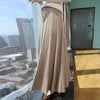 Women's 100% Mink Cashmere High-Waisted Pleated Skirt