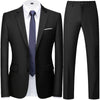 Men's Modern Slim Fit Two-Piece Suit
