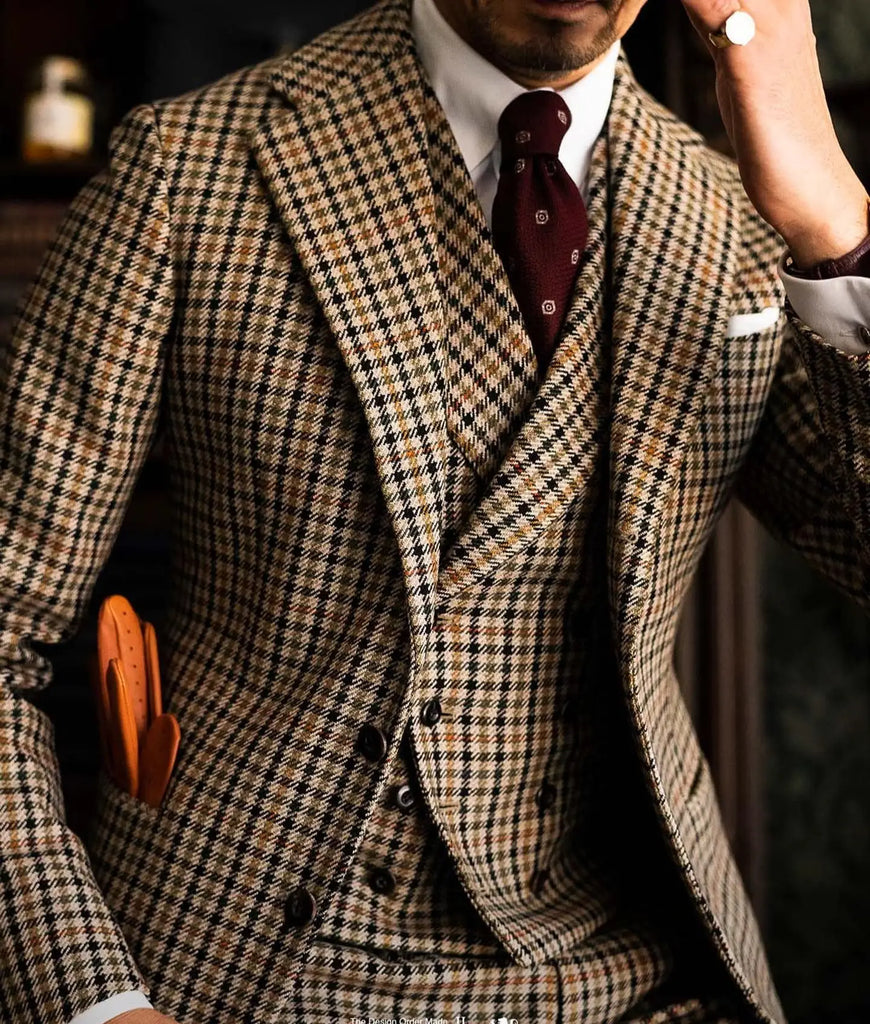 TPSAADE men's 3-pieccs Suit