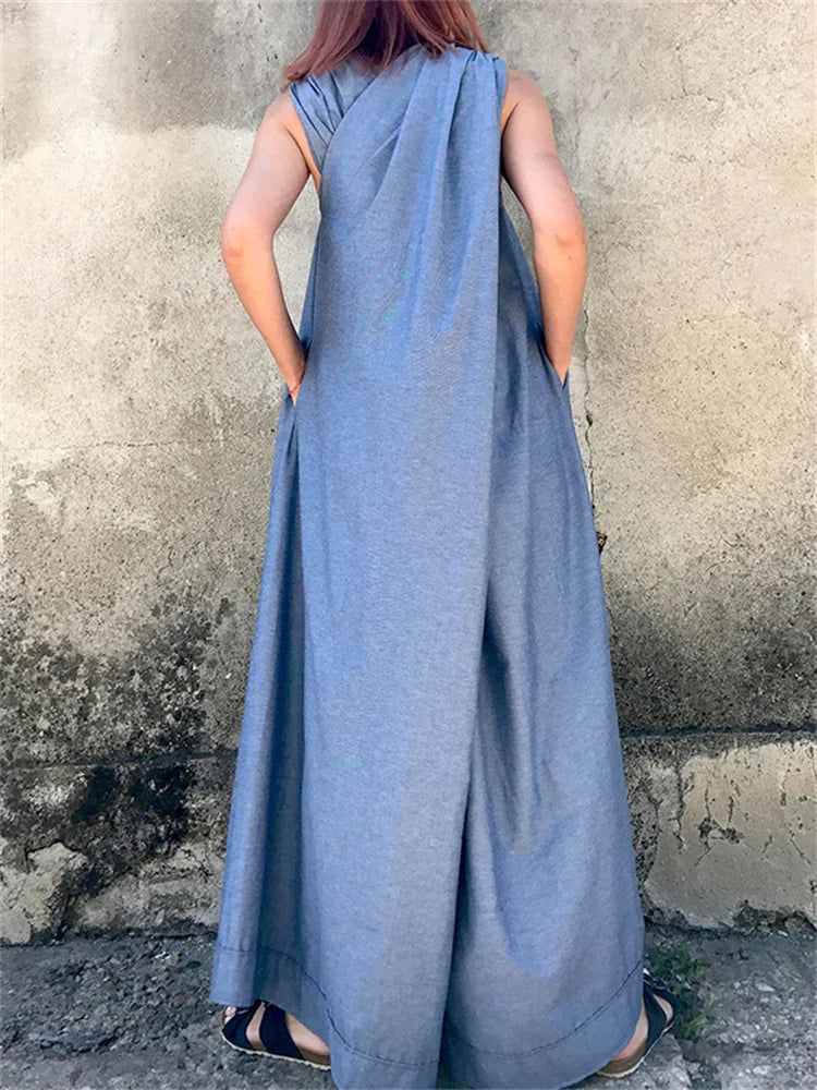 Gymystars Women's Wide Leg Jumpsuits For Women Summer Sleeveless Plus Size One Pieces Tube Pants Jump Suits Clothes For Women