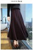 Women's 100% Mink Cashmere High-Waisted Pleated Skirt