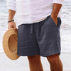Men's summer cotton shorts (with drawstring elastic)
