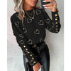 Women Printed Single Breasted Pullover Shirt 2024 Spring Autumn Blouse Tops Women's Elegant Slim Fit Lantern Sleeve O-Neck Shirt