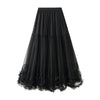 Women's A-Line Layered Tulle Midi Skirt