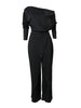 Elegant Cold-Shoulder Wide-Leg Jumpsuit