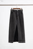 High-Waist Denim Slit Skirt