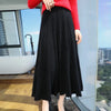 Women's 100% Mink Cashmere High-Waisted Pleated Skirt