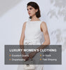 K1448W Clothes Ladies Tops Ladies Shirts Tops For Women Luxury Casual Lapel 100% Silk Woman Summer Tank Top