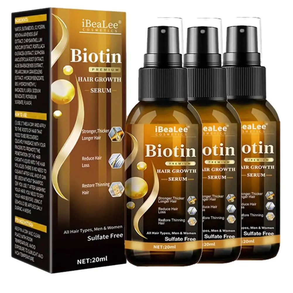 IBeaLee Biotin Anti Hair Loss Spray 1/2/3pcs Scalp Treatment Product